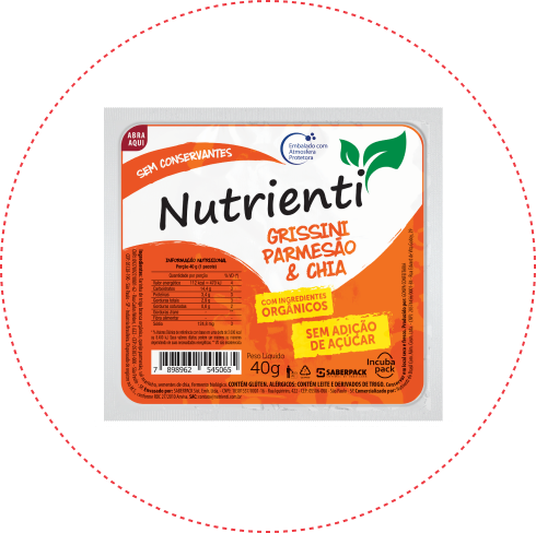 Nutrienti: Grissini Parmesão & Chia: orgânico
